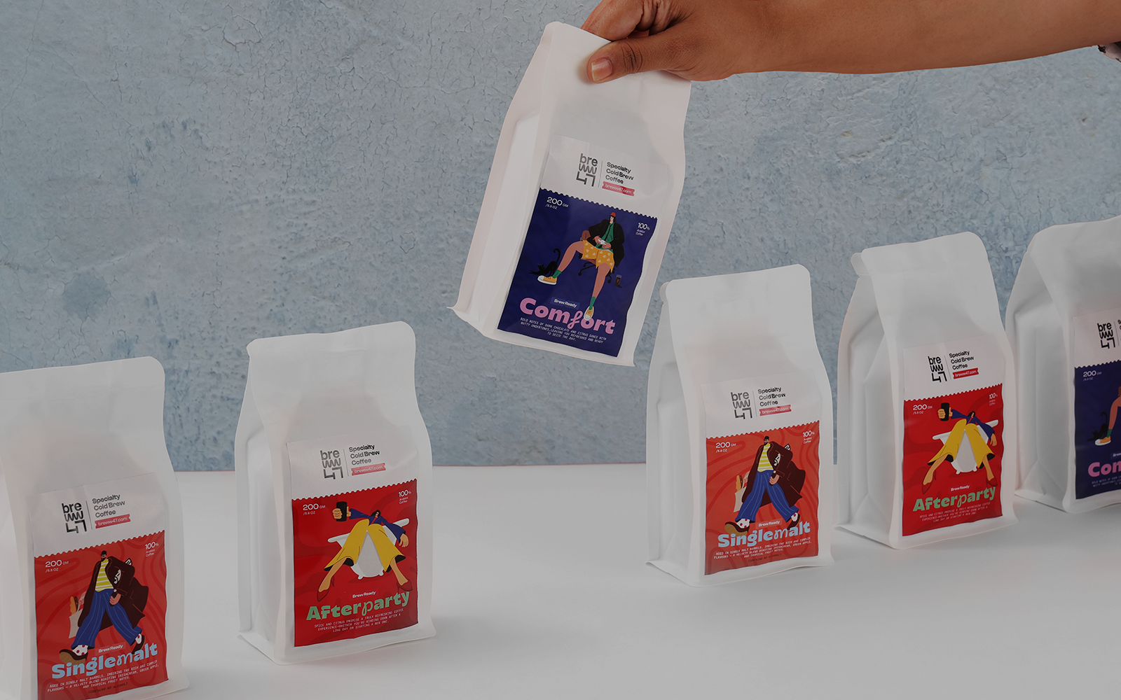 Brew Ready | Assorted Pack | Specialty Ground Coffee For Cold Brew - Pack of 3